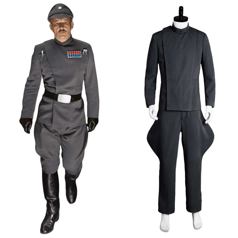 Star Wars Imperial Officer Cosplay Costume Uniforme Gris
