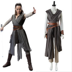 Star Wars 8 Les Derniers Jedi Rey Costume Ver.2 Cosplay Costume