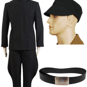 Star Wars 501e Legion Uniforme Noir Costume + Chapeau + Ceinture