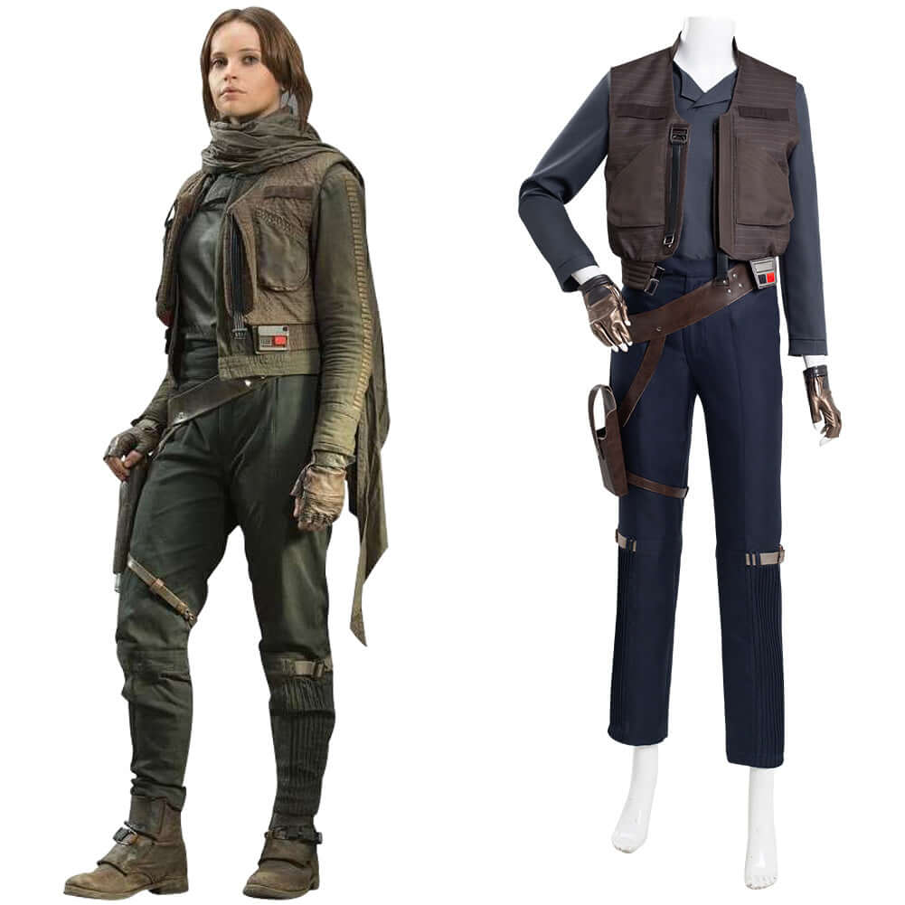 Star Wars Rogue One Jyn Erso Uniforme Cosplay Costume