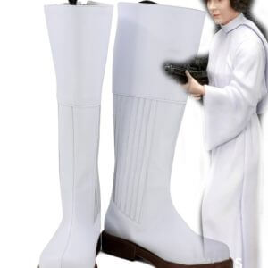 Star Wars Princesse Leia Bottes Blanches Cosplay Chaussures