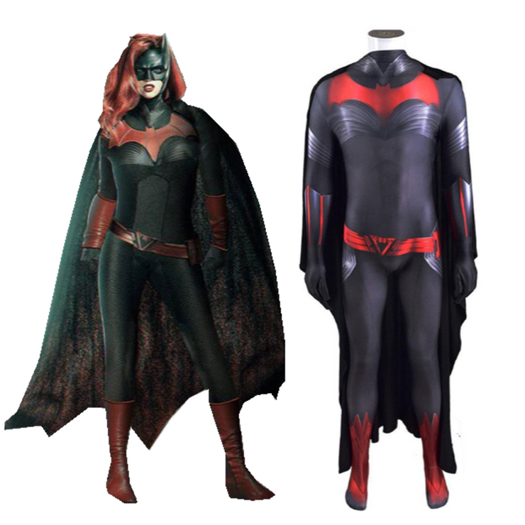 DC Batwoman Kate Kane Combinaison Uniforme Carnaval Cosplay Costume