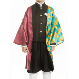 Les Rôdeurs de la nuit Kimetsu no Yaiba Tomioka Giyuu Uniforme Enfant Cosplay Costume