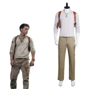 2022 Film Uncharted Nathan Drake Cosplay Costume Carnival