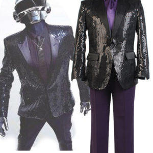 Daft Punk Costume de Spectacle Version Pourpre Cosplay Costume