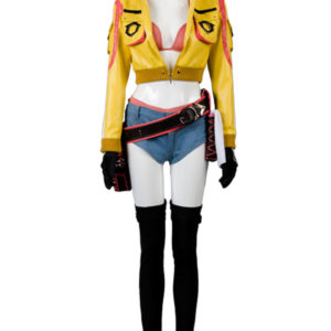 Final Fantasy XV FF15 Cindy Aurum Gas Station Service Uniforme Cosplay Costume