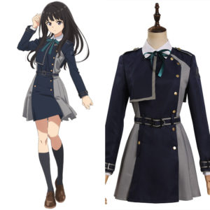 Lycoris Recoil Inoue Takina Uniforme JK Robe Cosplay Costume