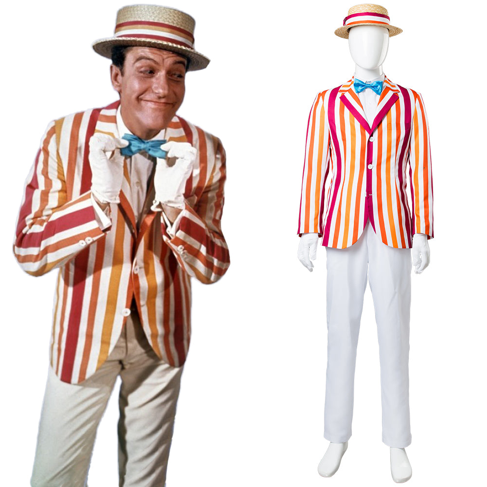 Mary Poppins Film 1964 Bert Dick Van Dyke Cosplay Costume