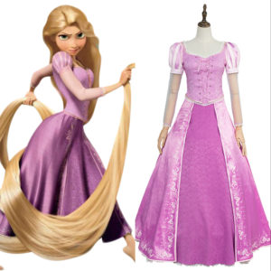 Disney Princesse Déguisement Raiponce Robe Cosplay Costume