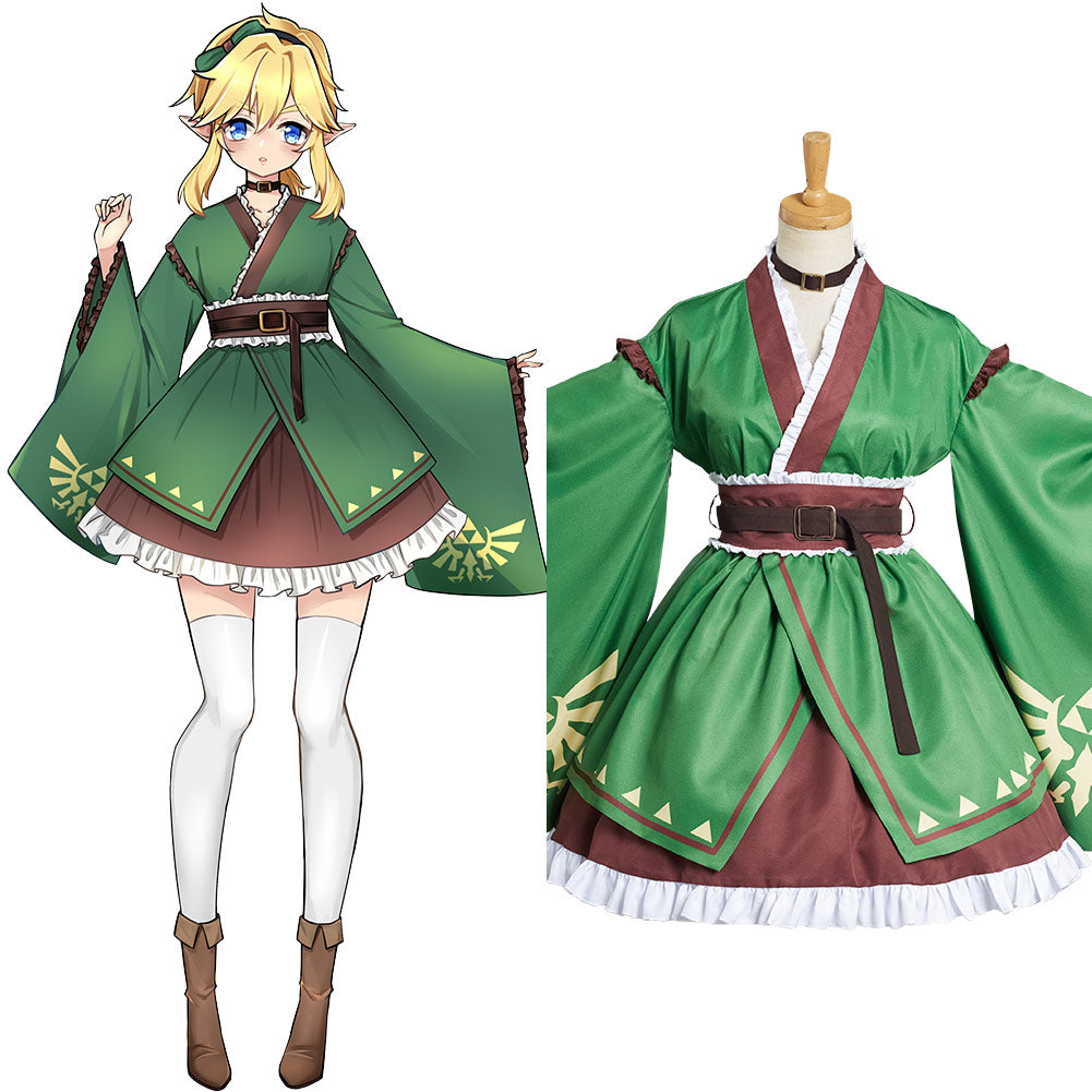The Legend of Zelda: Breath of the Wild Jeu Link Lolita Femme Costume Design Original - Cossky
