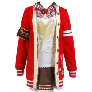 LoveLive! Saint Valentine Maki Nishikino Uniforme Cosplay Costume