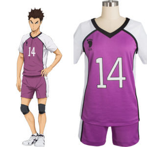 Haikyu!! Shiratorizawa Academy Libero Yamagata Uniforme Cosplay Costume