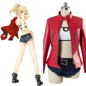 Fate/Apocrypha FA Saber of Red Mordred Casual Cosplay Costume