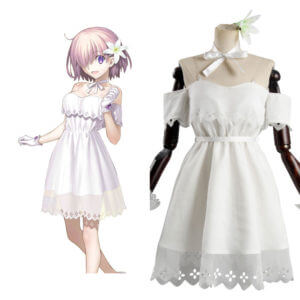 Fate Grand Order Mash Kyrielight Robe Cosplay Costume