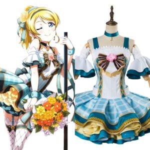 Love Live ! Lovelive Eli Ayase Robe de Bouquet Cosplay Costume