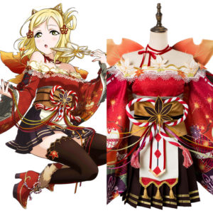 Love Live! Lovelive Mari Ohara Aqours Kimono Cosplay Costume