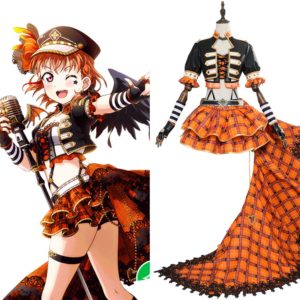 LoveLive Sunshine Takami Chika Punk Rock Cosplay Costume