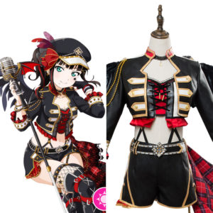 LoveLive School Idol Tomodachi Kurosawa Dia Punk Rock Cosplay Costume