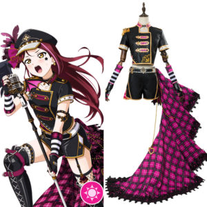 LoveLive Sunshine Sakurauchi Riko Punk Rock Cosplay Costume