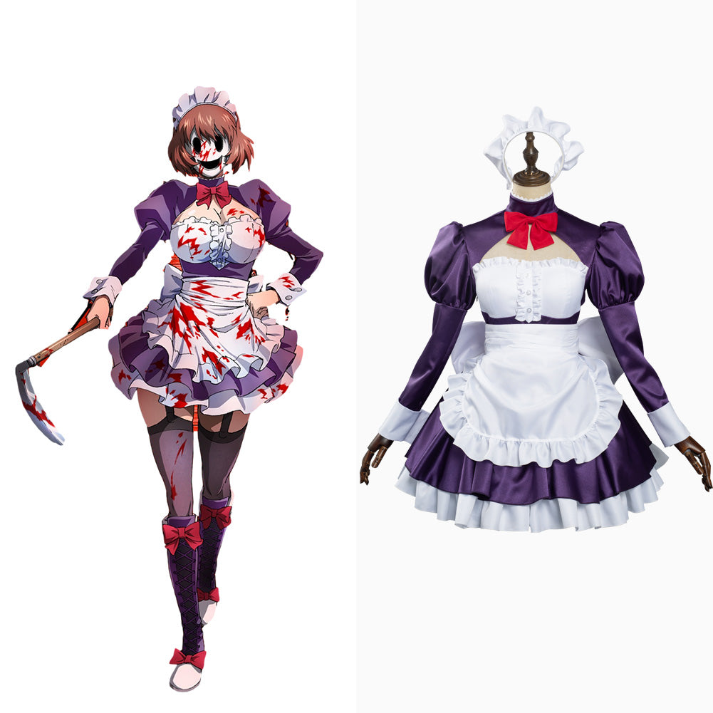 Tenkuu Shinpan High-rise Invasion Maid-fuku Kamen SANS SANG Cosplay Costume