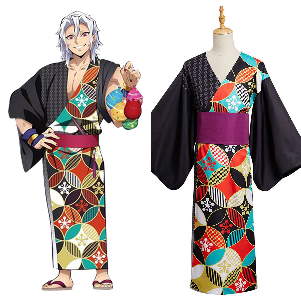 Les Rôdeurs De La Nuit Kimetsu No Yaiba Uzui Tengen Kimono du Festival d'été Costume