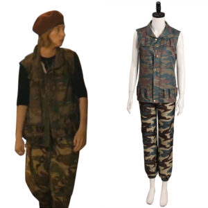 Stranger Things 4 Robin Buckley Femme Camouflage Cosplay Costume