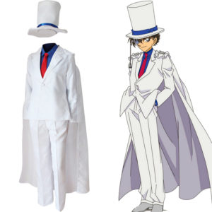 Detective Conan Kaito Kuroba Kid Cat Burglar Cosplay Costume