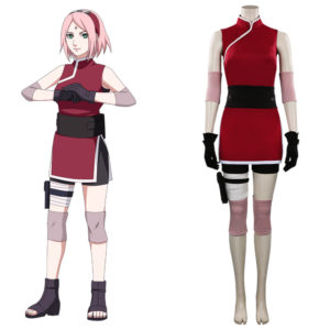Naruto Haruno Sakura Cosplay Costume