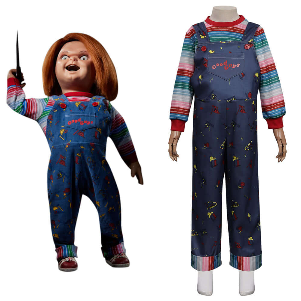 2021 TV Chucky Enfant Uniform Cosplay Costume