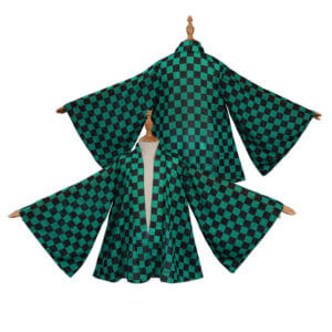 Kimetsu No Yaiba Kamado Tanjiro Cape Maiilot De Bain Cosplay Costume Design Original -Cossky