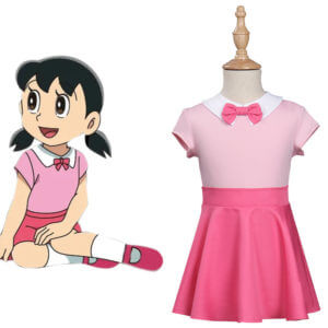 Doraemon Shizuka Minamoto Enfante Cosplay Costume