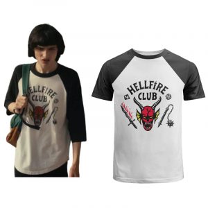 Stranger Things Saison 4 Eddie Munson Hellfire Club T-shirt Cosplay Costume