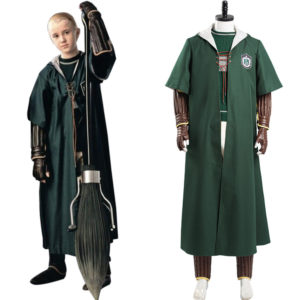 Harry Potter Slytherin Vert Quidditch Uniforme Scolaire Halloween Carnaval Cosplay Costume