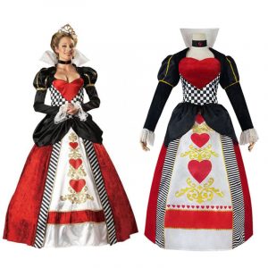 Alice au pays des merveilles La Reine Rouge Uniforme Cosplay Costume