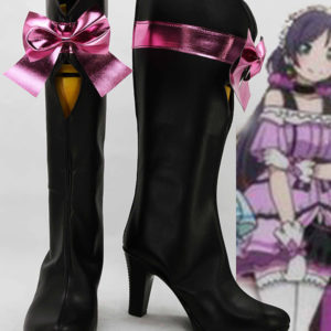 LoveLive! Season 2 KiRa-KiRa-Sensation! Nozomi Tojo Botte Cosplay Chaussures