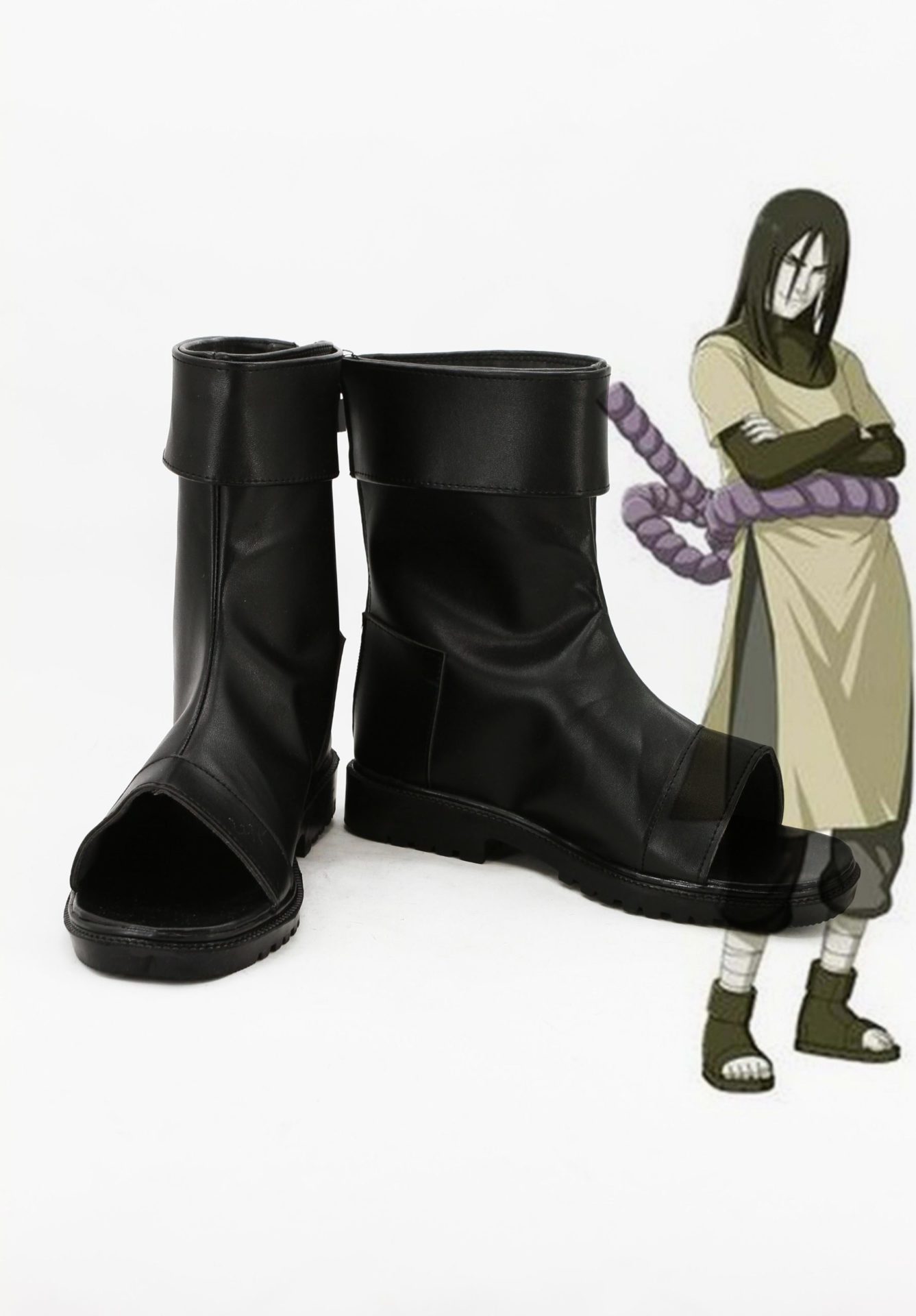 Naruto Orochimaru Botte Cosplay Chaussures