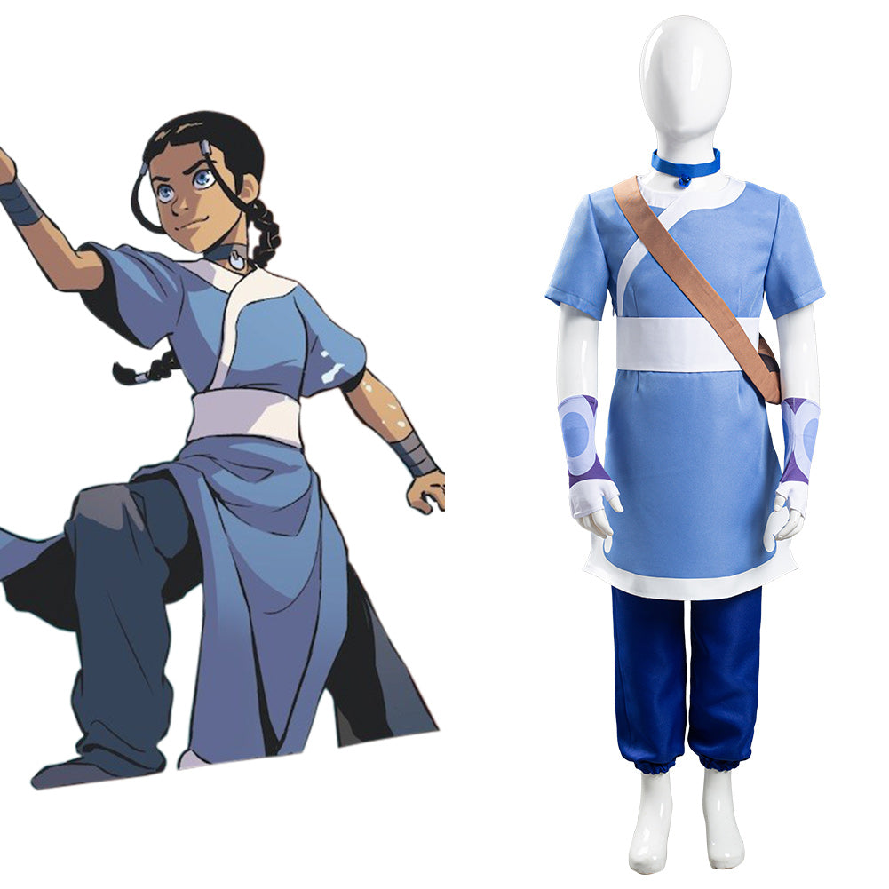 Avatar: the last Airbender Katara Costume Enfant Cosplay Costume