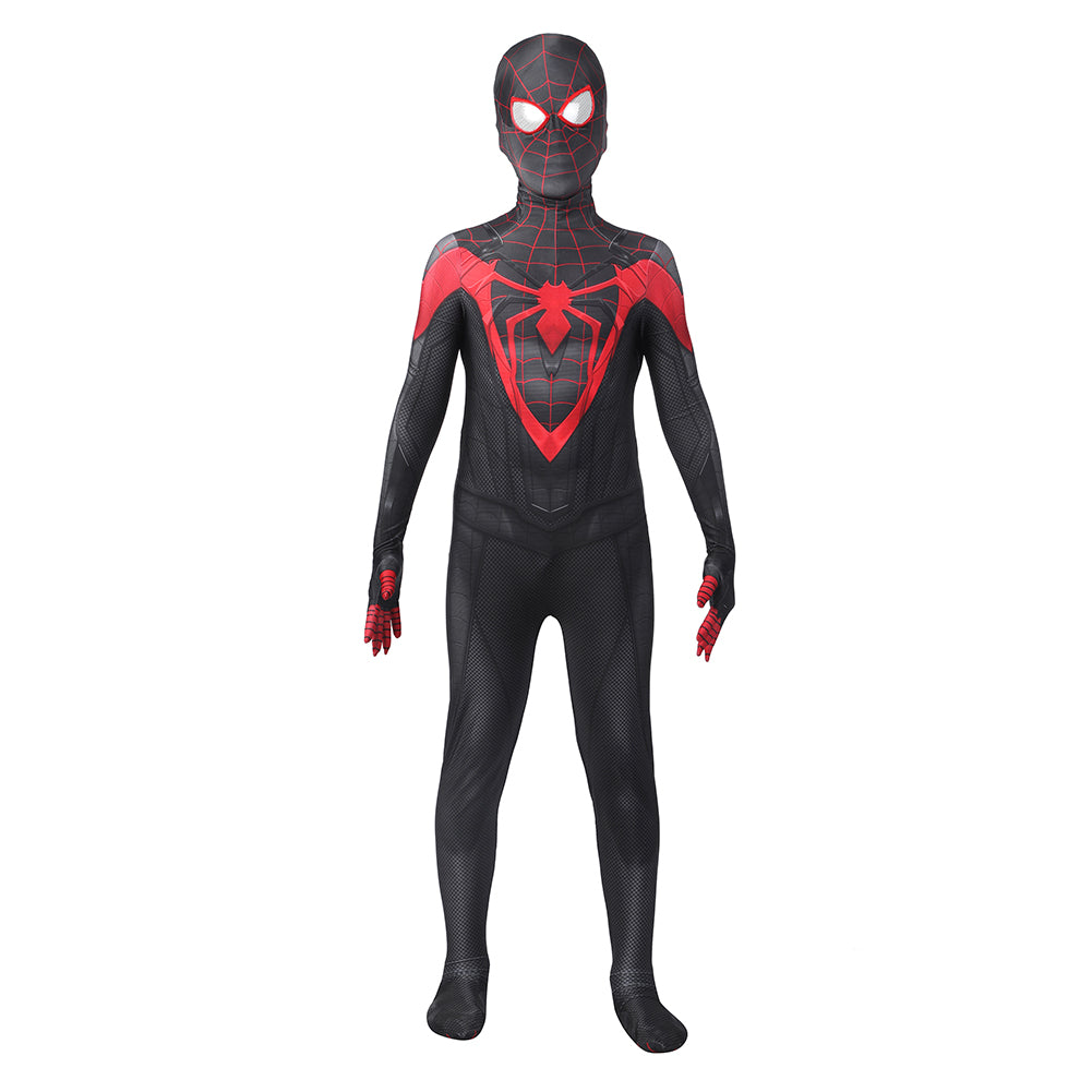 Spider-man Spiderman Enfant PS5 Miles Morales Combinaison Cosplay Costume Carnival Halloween