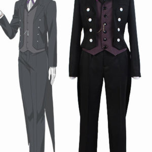 Black Butler Kuroshitsuji Sebastian Michaelis Uniforme Cosplay Costume