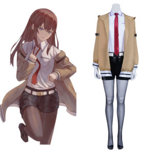 Steins Gate Makise Kurisu Cosplay Costume