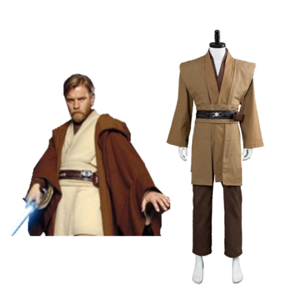 Star Wars Jedi Uniform Marron Cosplay Costume