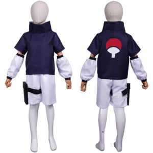 Naruto: Shippuden Sasuke Uchiha Enfant Costume+Accessoires Cosplay Costume