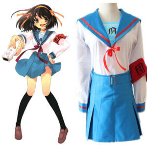 Déguisement Suzumiya Haruhi no Yūutsu Uniforme Marine Cosplay