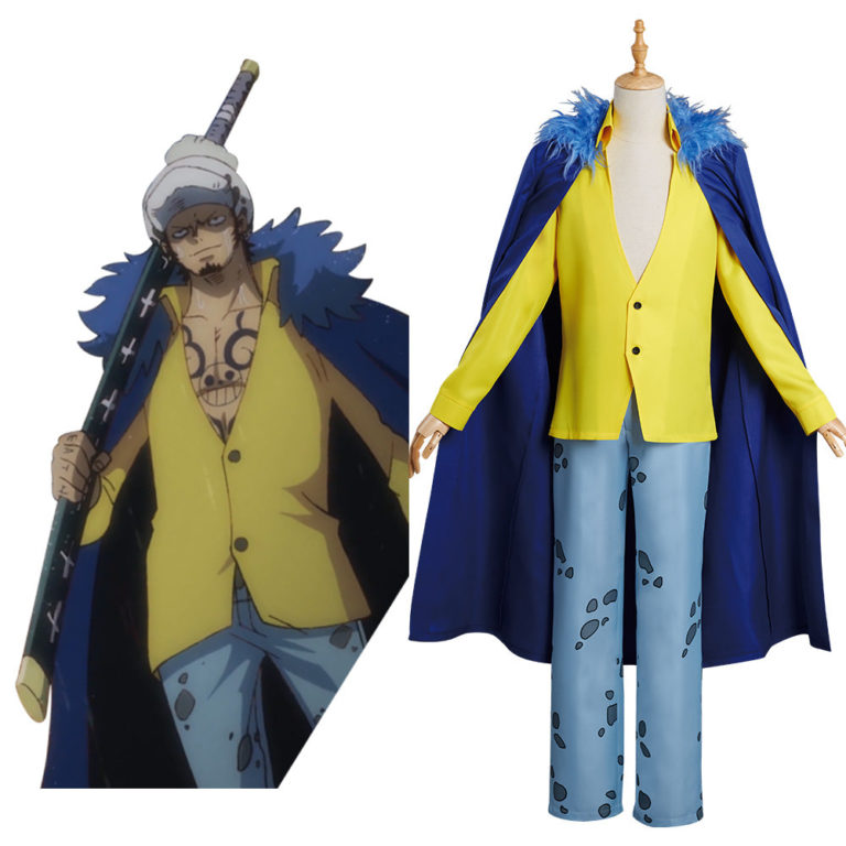 One Piece Onigashima Trafalgar D. Water Law Adulte Cosplay Costume ...