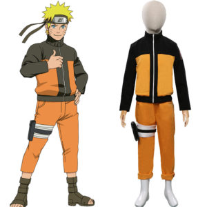 Naruto Shippuden Naruto Uzumaki Enfant Costume Ver. 2 Cosplay Costume