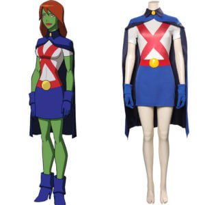 DC Miss Martian Cosplay Costume d'Halloween