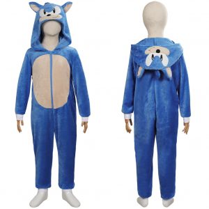 Film Sonic the Hedgehog 2 Enfant Pyjama Cosplay Costume