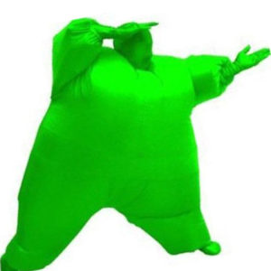 Gonflable Combinaison Taille d'Adulte Cosplay Costume Version Verte