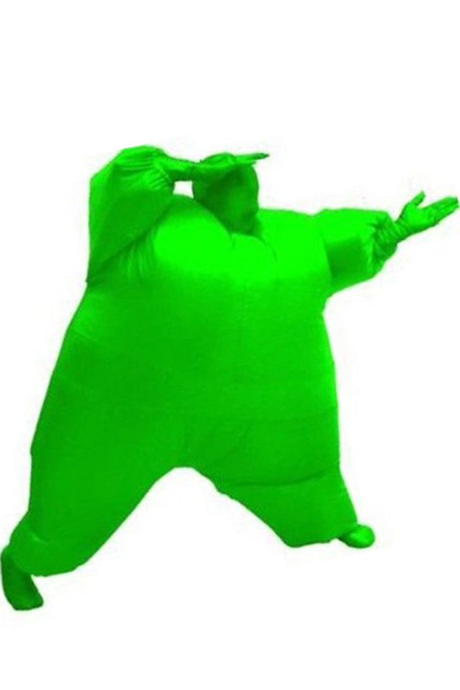 Gonflable Combinaison Taille d'Adulte Cosplay Costume Version Verte