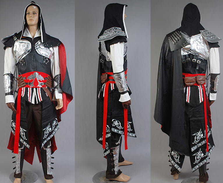 Assassin's Creed II Ezio Uniforme Nouveau Cosplay Costume